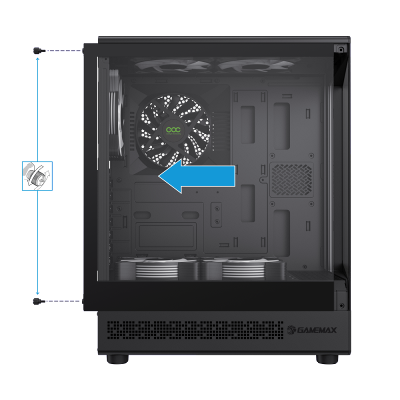 Gabinete Gamemax Vista Coc AB