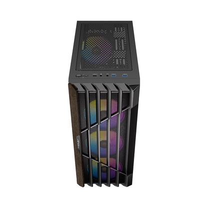 Gabinete Gamer Antec AX63 Wood ARGB