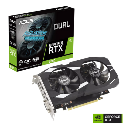 Tarjeta de Video Asus Dual GeForce RTX™ 3050 O6G/DVI