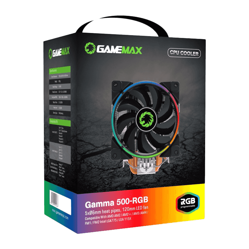 Disipador de Aire Gamemax Gamma 500 RGB