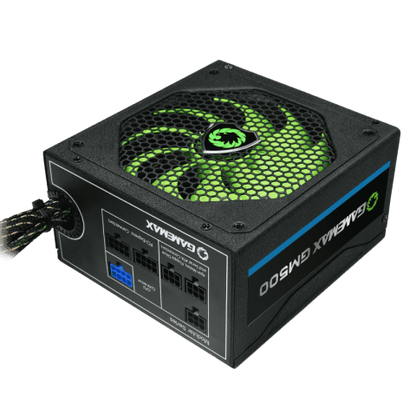 Fuente de Poder GameMax GM-500 de 500W (Semi-Modular, Certificado 80+ Bronce, ATX)