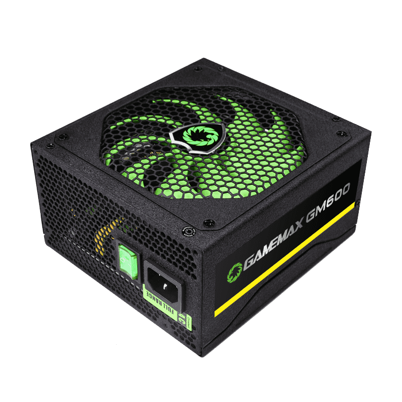Fuente de Poder GameMax GM-600 de 600W (Semi-Modular, Certificado 80+ Bronce, ATX)