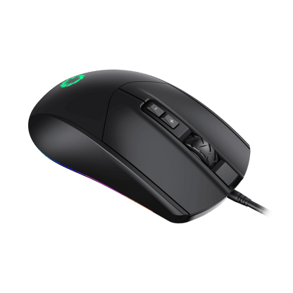 Mouse Gamer GameMax MG3 Black RGB (Sensor SPCP 199, 6.400dpi, Negro)
