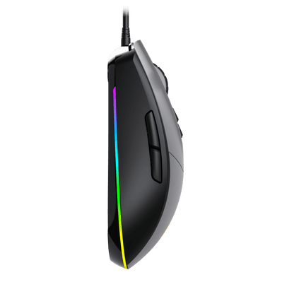 Mouse Gamer GameMax MG3 Grey RGB (Sensor SPCP 199, 6.400dpi, Gris)