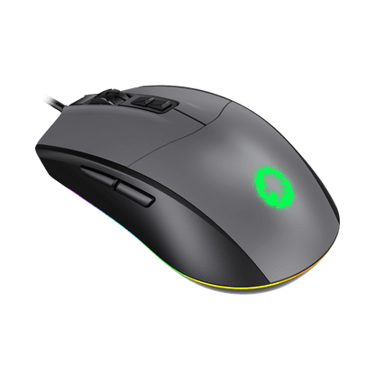 Mouse Gamer GameMax MG3 Grey RGB (Sensor SPCP 199, 6.400dpi, Gris)