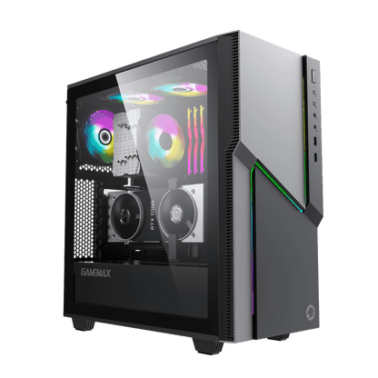 Gabinete Gamer GameMax Ninja COC (ATX, Vidrio Templado, Sin Fuente)