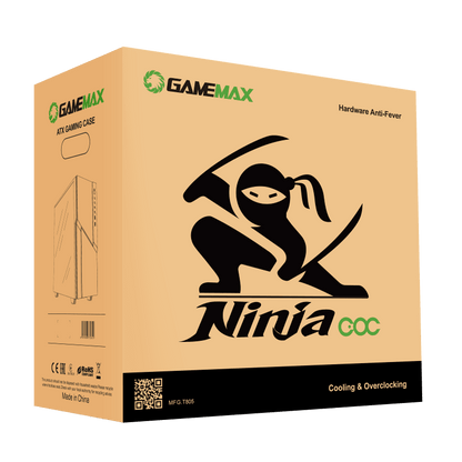 Gabinete Gamer GameMax Ninja COC (ATX, Vidrio Templado, Sin Fuente)