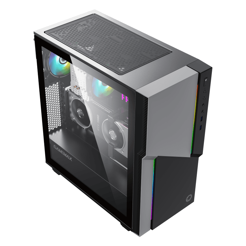 Gabinete Gamer GameMax Ninja COC (ATX, Vidrio Templado, Sin Fuente)