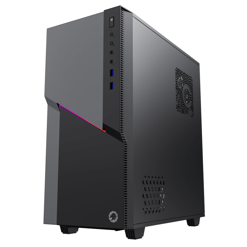 Gabinete Gamer GameMax Ninja COC (ATX, Vidrio Templado, Sin Fuente)