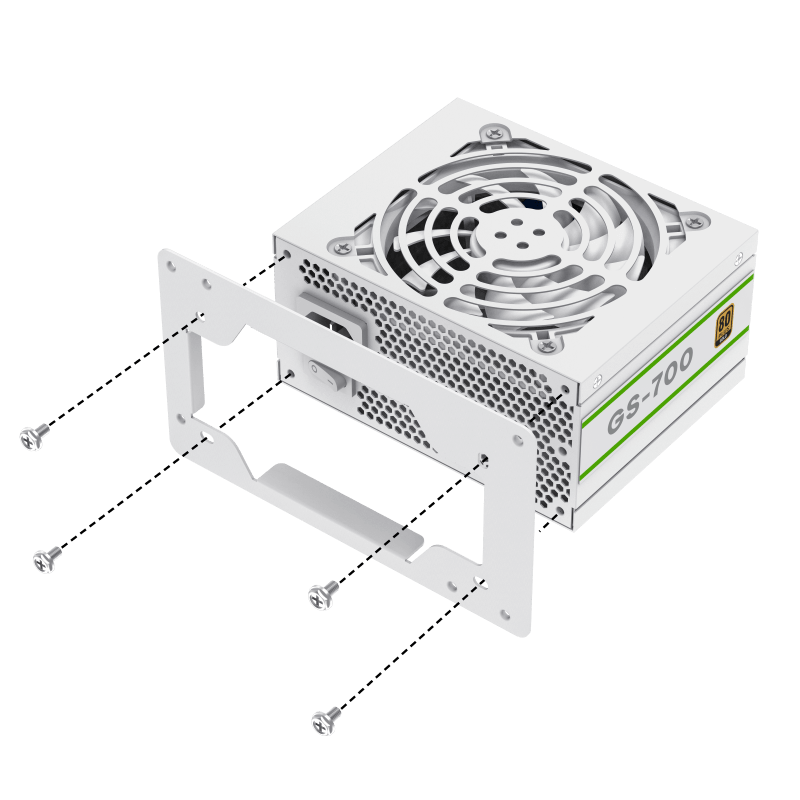 Fuente de Poder GameMax GS-700 White SFX 80 Plus