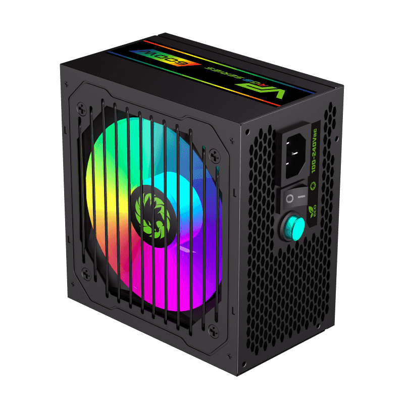 Fuente de Poder Gamemax 600W RGB VP-600-RGB 80+ Bronze