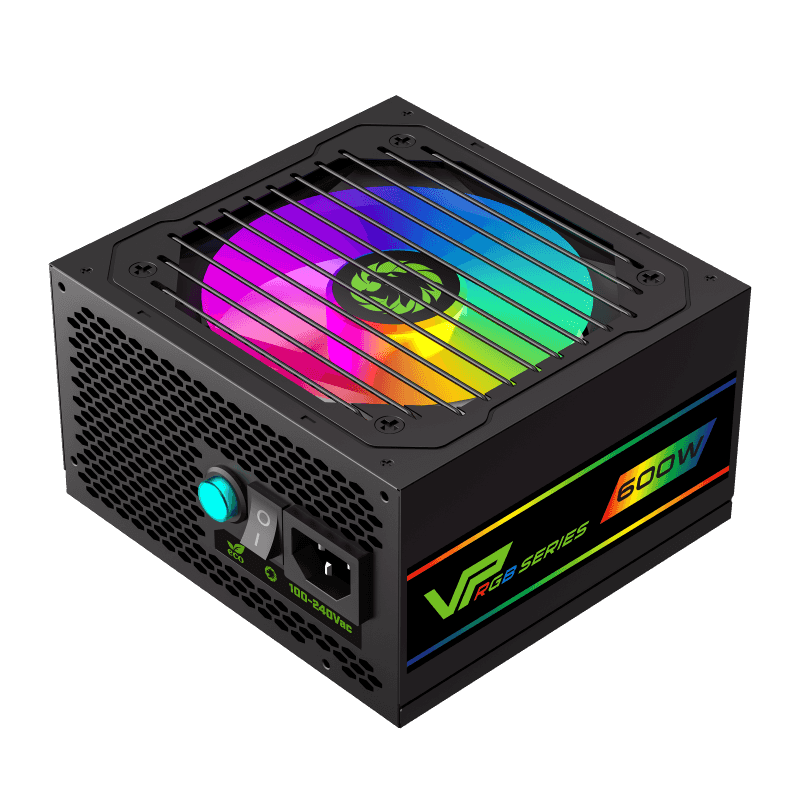 Fuente de Poder Gamemax 600W RGB VP-600-RGB 80+ Bronze