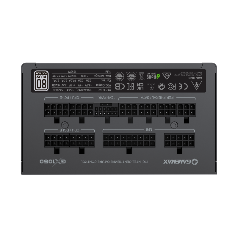 Fuente de Poder Gamemax GX-1050 ATX 80 Plus Platinum