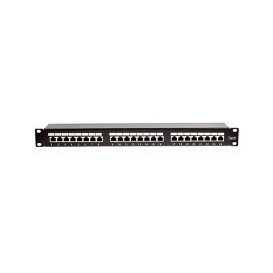 Patch Panel 24 puertos Cat 6 Exelink