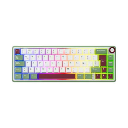 Teclado Mecánico Royal Kludge Rk R65 Greensand Chartreuse