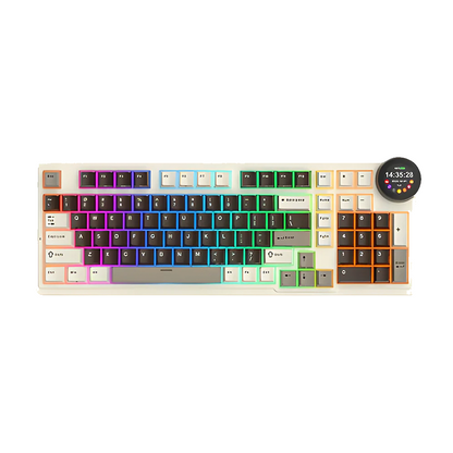 Teclado Mecánico Royal Kludge N99 Mocha Grey, US