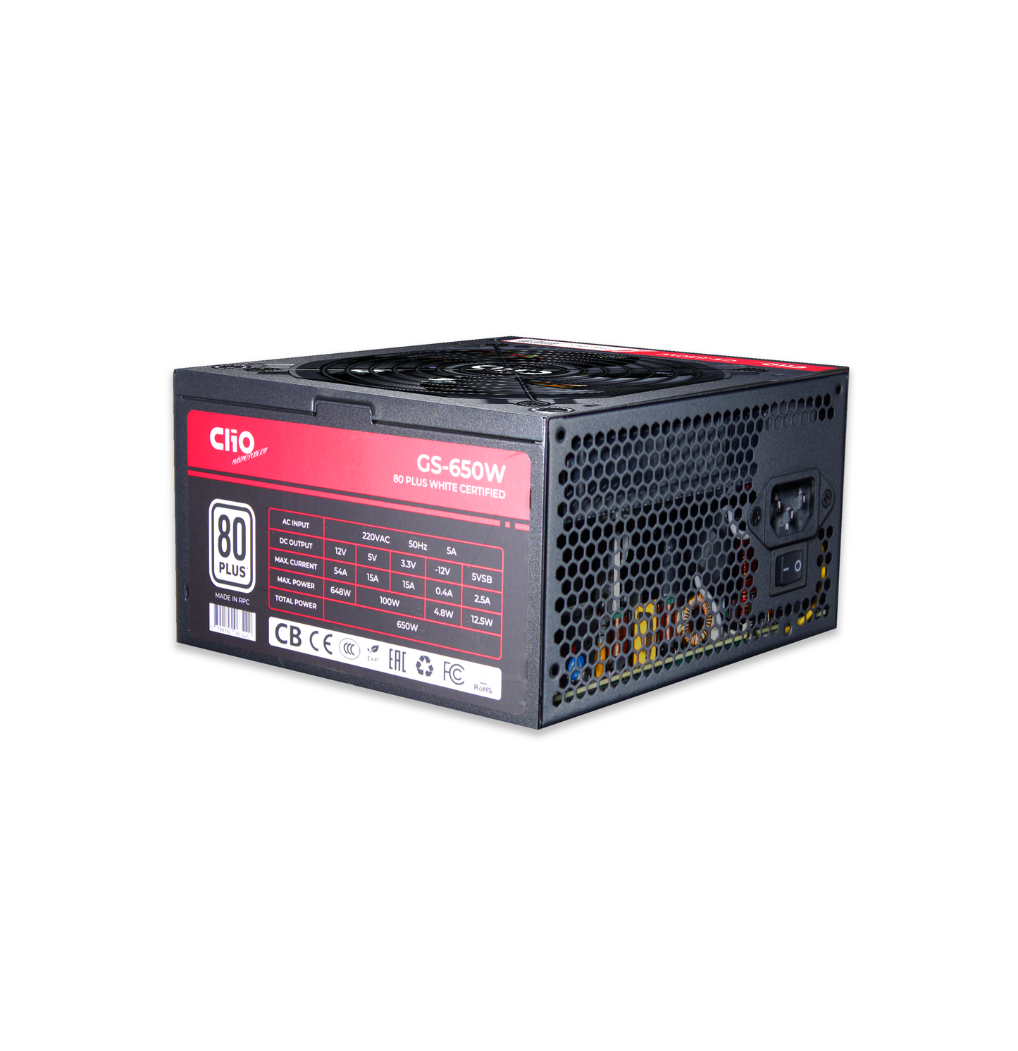 Fuente de Poder Clio ATX GS-650W 80+ White