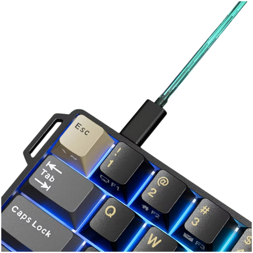 Teclado Royal Kludge RK R68 HE Phantom Mint Switch (Inglés)