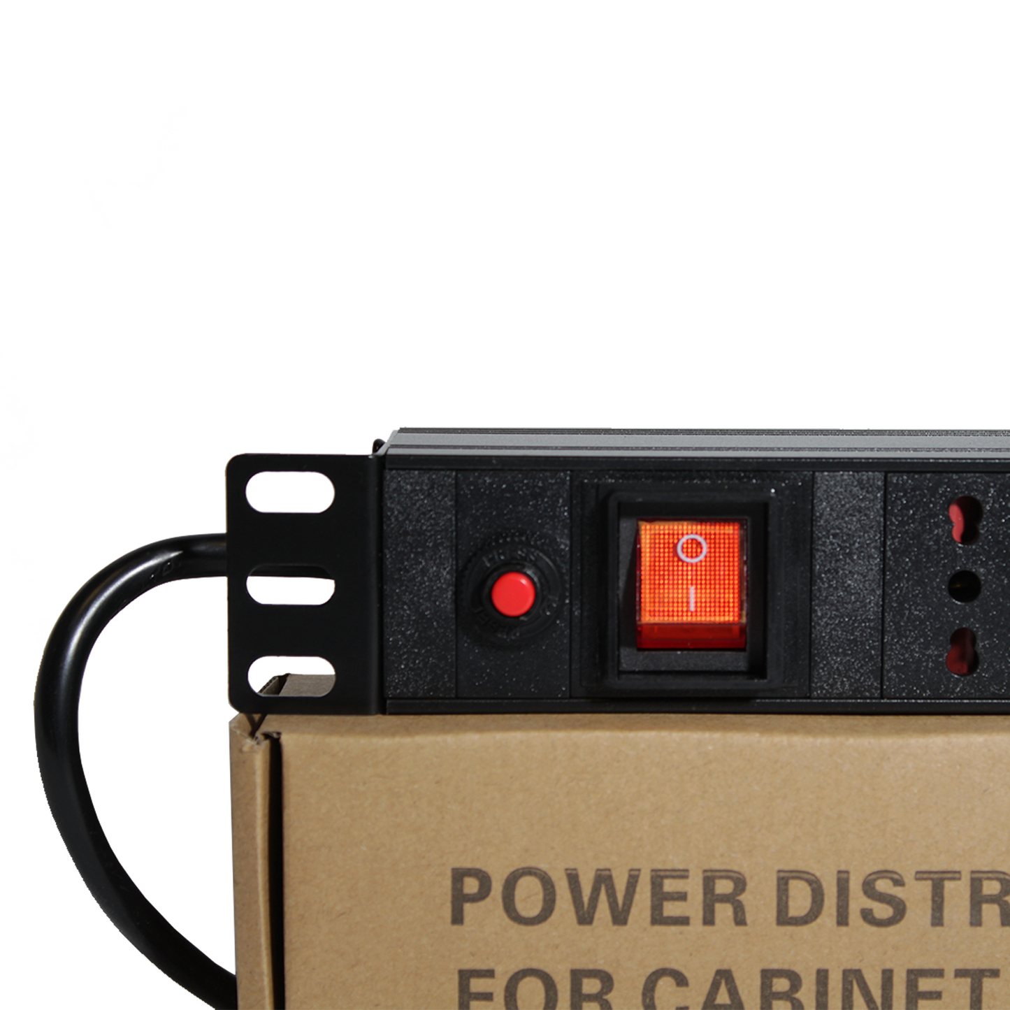 PDU Exelink de 12 Posiciones, Switch On/Off, Negro
