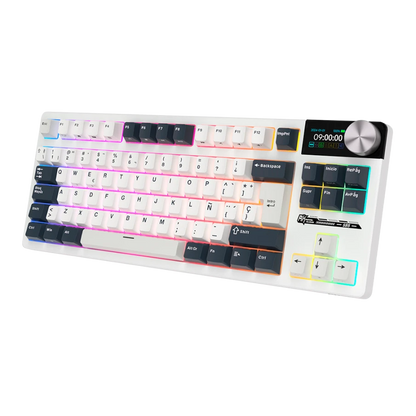 Teclado Mecánico Royal Kludge RK S85 White Night