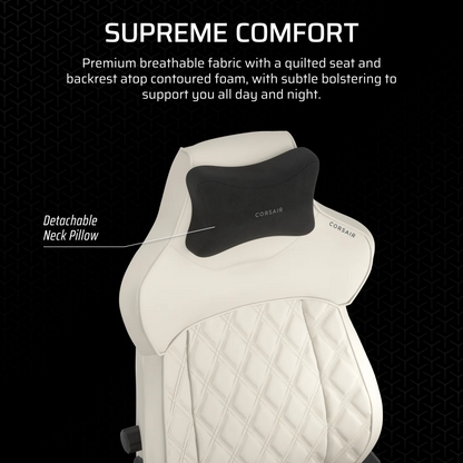 Silla Gamer Corsair TC500 Luxe Frost