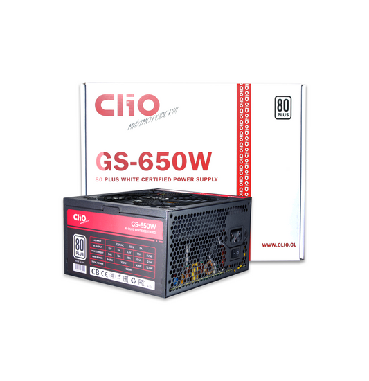 Fuente de Poder Clio ATX GS-650W 80+ White