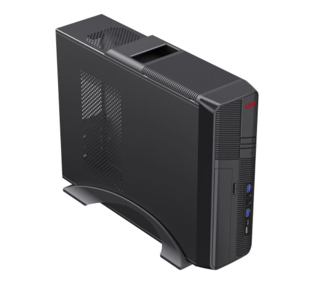 Gabinete Slim Clio CL-S605 Full mATX ITX 2*USB 3.0 con Fuente de Poder 500W