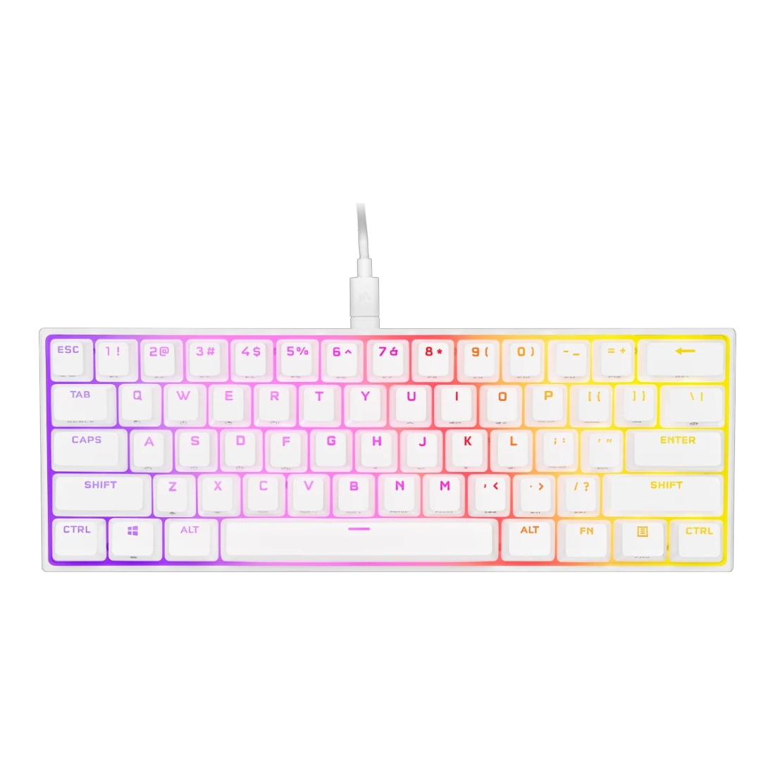Teclado Mecánico Corsair K65 60% RGB Blanco