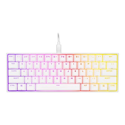 Teclado Mecánico Corsair K65 60% RGB Blanco