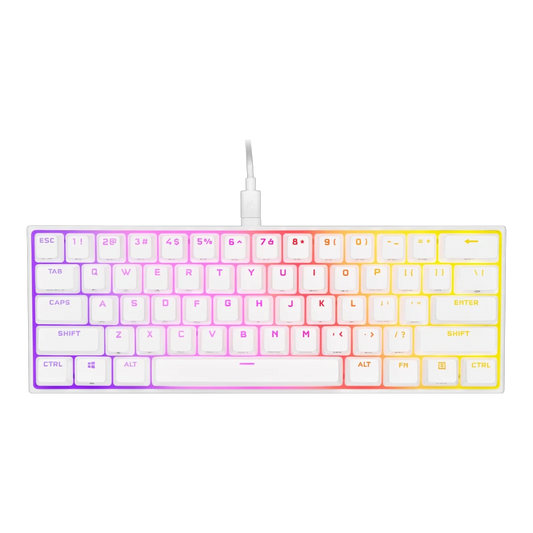 Teclado Mecánico Corsair K65 60% RGB Blanco