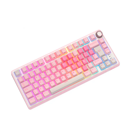 Teclado Royal Kludge RK R75 Pink Melody Creamy Switch (Español)