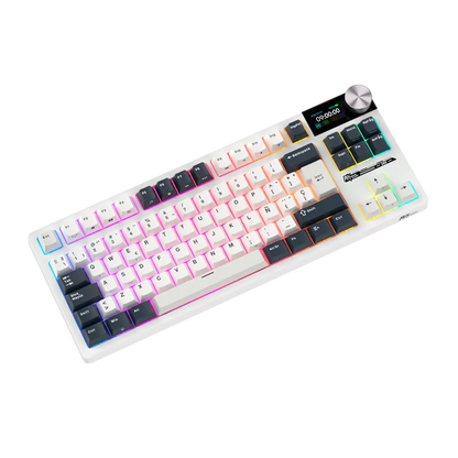 Teclado Mecánico Royal Kludge RK S85 White Night