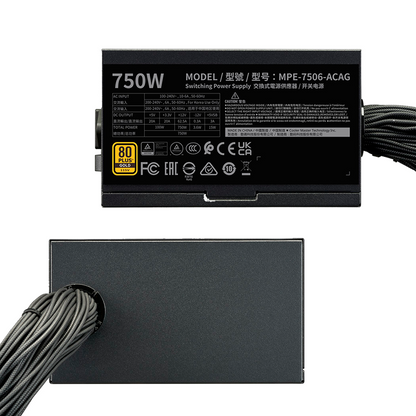 Fuente de Poder Cooler Master MWE Gold 750W V3