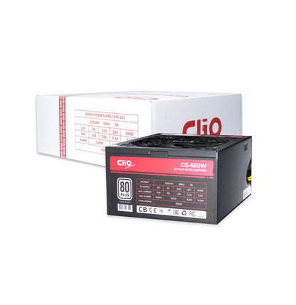 Fuente de Poder Clio ATX GS-650W 80+ White
