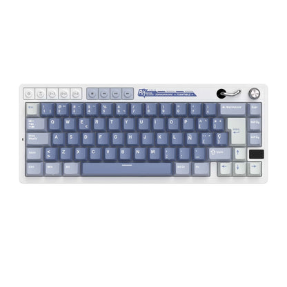 Teclado Mecánico Royal Kludge RK M65 Ocean Blue Switch Cream
