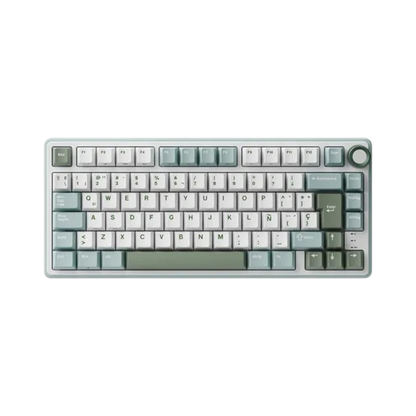 Teclado Mecánico Royal Kludge RK R75 Sky Cyan