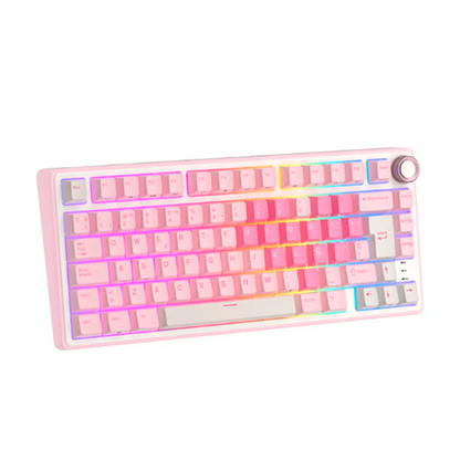 Teclado Royal Kludge RK R75 Pink Melody Creamy Switch (Español)