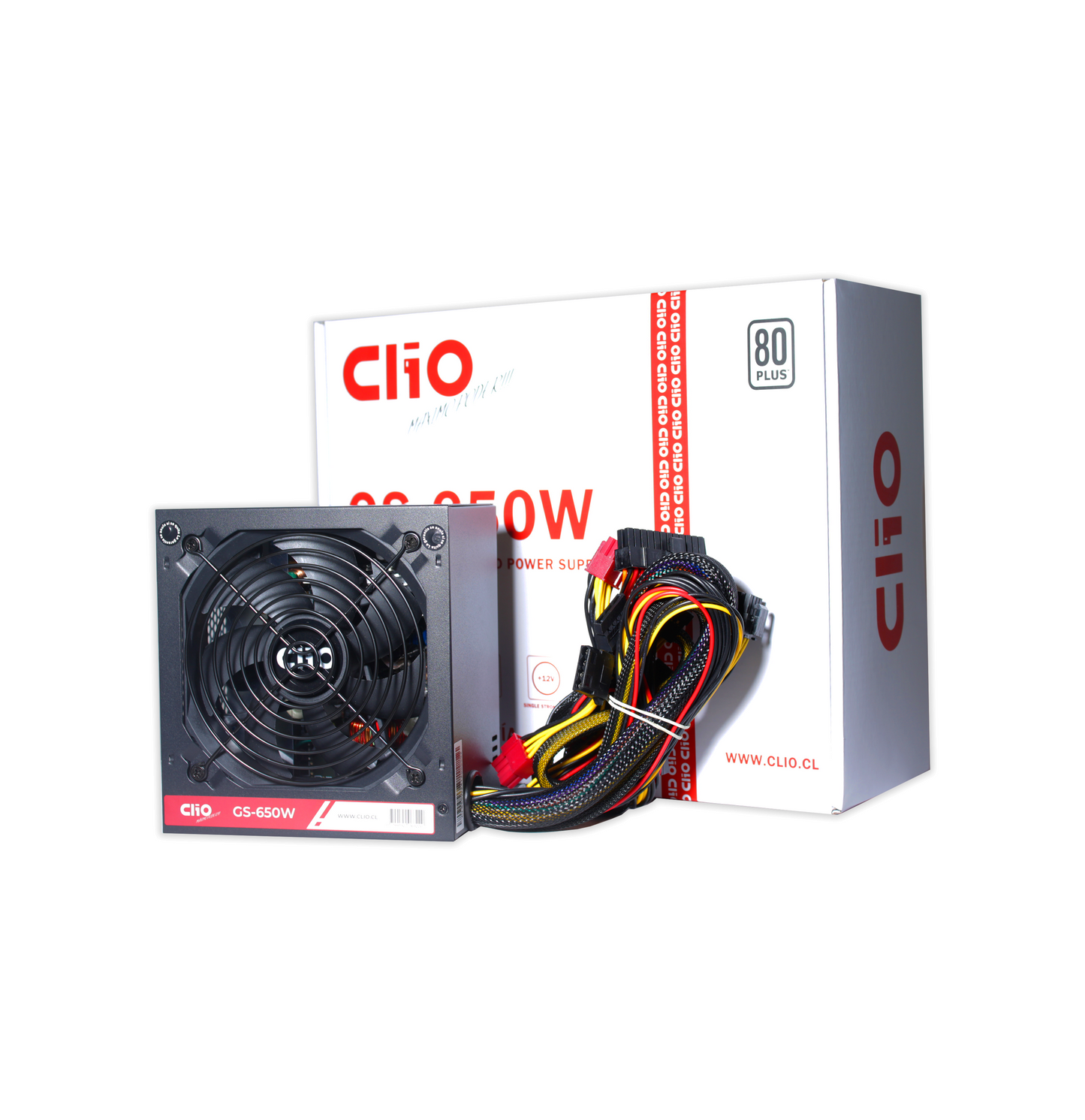 Fuente de Poder Clio ATX GS-650W 80+ White