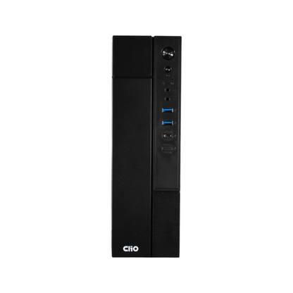 Gabinete Clio S609 M-ATX Fuente 500W, USB 3.0, Tipo-C 3.1, Slim