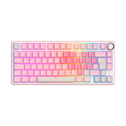 Teclado Royal Kludge RK R75 Pink Melody Creamy Switch (Español)