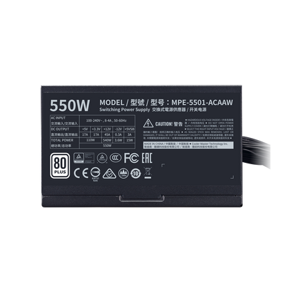 Fuente De Poder Cooler Master MWE 550W White