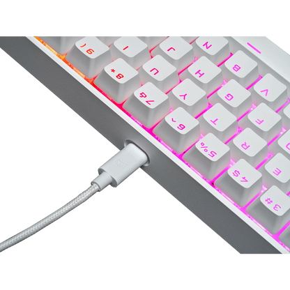 Teclado Mecánico Corsair K65 60% RGB Blanco