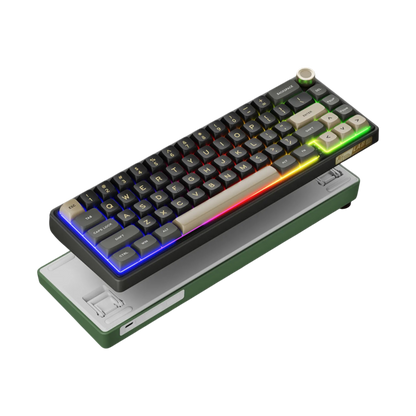 Teclado Mecánico Royal Kludge Rk R65 Phantom Chartreuse