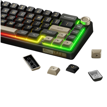 Teclado Mecánico Royal Kludge Rk R65 Phantom Chartreuse