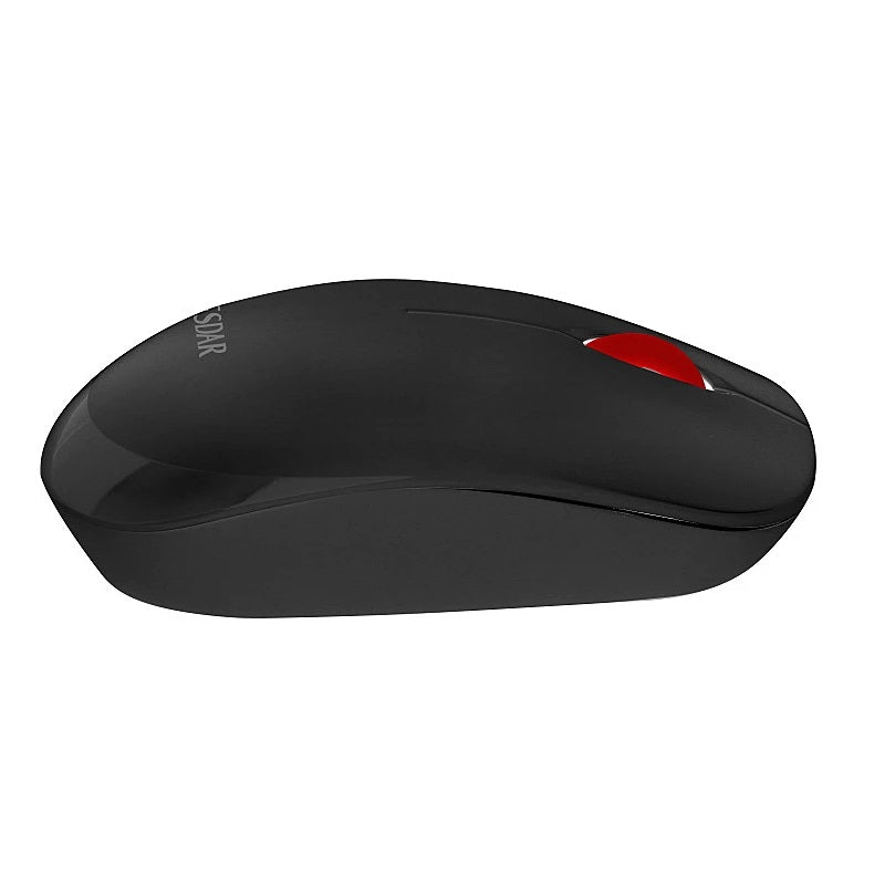 Mouse Inalámbrico Wesdar X19 Dongle USB, 1.200dpi, Negro