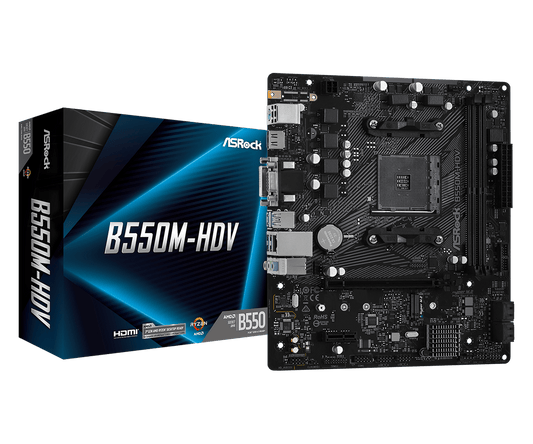 Tarjeta Madre ASRock B550M-HDV AMD AM4 Micro ATX DDR4