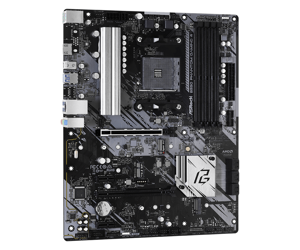 Tarjeta Madre ASRock B550 Phantom Gaming 4 ATX AMD AM4 DDR4