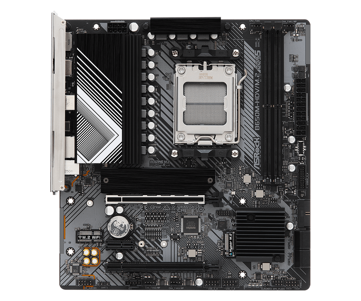 Tarjeta Madre ASRock B650M-HDV/M.2 AMD AM5 DDR5 Micro ATX