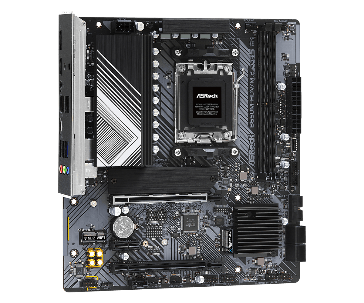 Tarjeta Madre ASRock B650M-HDV/M.2 AMD AM5 DDR5 Micro ATX