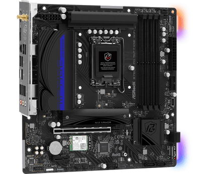 Tarjeta Madre ASRock B760M WiFi 6E DDR5 – Intel LGA1700 Micro-ATX